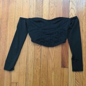 Shein - Size Medium - Corset Crop Top in Black